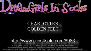 Dreamgirls In Socks - Charlottes Golden Feet