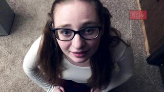 Delilah Cass - Dirty Cumslut Takes Facial From Teacher