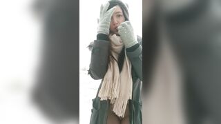 JustViolet - Outdoor Snow Bunny Tailplug Carrot Dildo