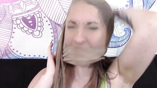 Leena Mae - Gagged And Encased By Pantyhose