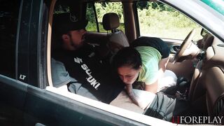 LJFOREPLAY - Swallowing Cum In The Car