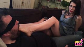 Italian Mistress Petra foot slave
