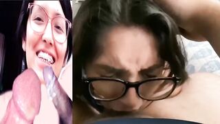 KATHERINE RIVEROS CABALLERO ya es una profesional mamando verga