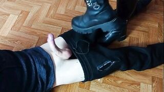 Amateur Bootjob - Domination from Girls in Boots - Trampling Bootjob