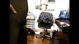 ROBERT R MILGATE A FREAK IN A SHEER  BLACK BODYSTOCKING