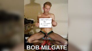 BOB MILGATE TOTALLY EXPOSED WEARING BLACK FISHNET PANTYHOSE AND HIGH HEELS