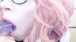 deepbunnyhole  - Cute School Girl Deepthroat