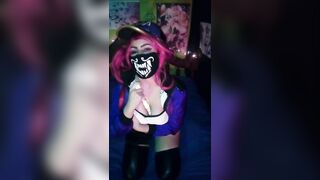 Black Kitsune - Cosplay KDA Akali Crystal Dildo