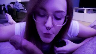 Jessie Wolfe - VAPE Blowjob Slut Eats Cum off Couch (PH)