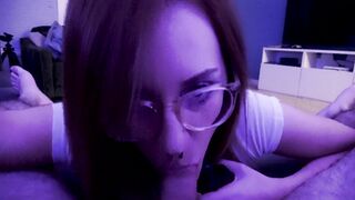 Jessie Wolfe - VAPE Blowjob Slut Eats Cum off Couch (PH)
