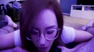 Jessie Wolfe - VAPE Blowjob Slut Eats Cum off Couch (PH)