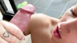 Evie Jones - HD Tiny Titty Fuck And Face Fuck
