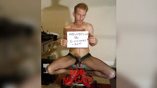 ROBERT R MILGATE TOTALLY EXPOSED WEARING BLACK FISHNET PANTYHOSE AND HIGH HEELS II