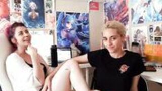 Rubie and Saph - Watching Porn Together