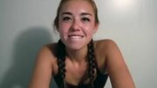 BrandiBraids - Sweat Fetish¡ After Workout Blowjob, Riding And Full Sweat Facial¡