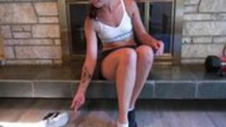 BrandiBraids - Hot And Sexy Sweaty Blowjob With Cumshot On Glistening Face¡