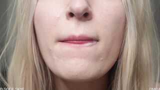 Sofie Skye - Square Lip Fetish Kissing German JOI